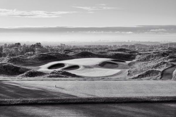 Golf Course - Black and White